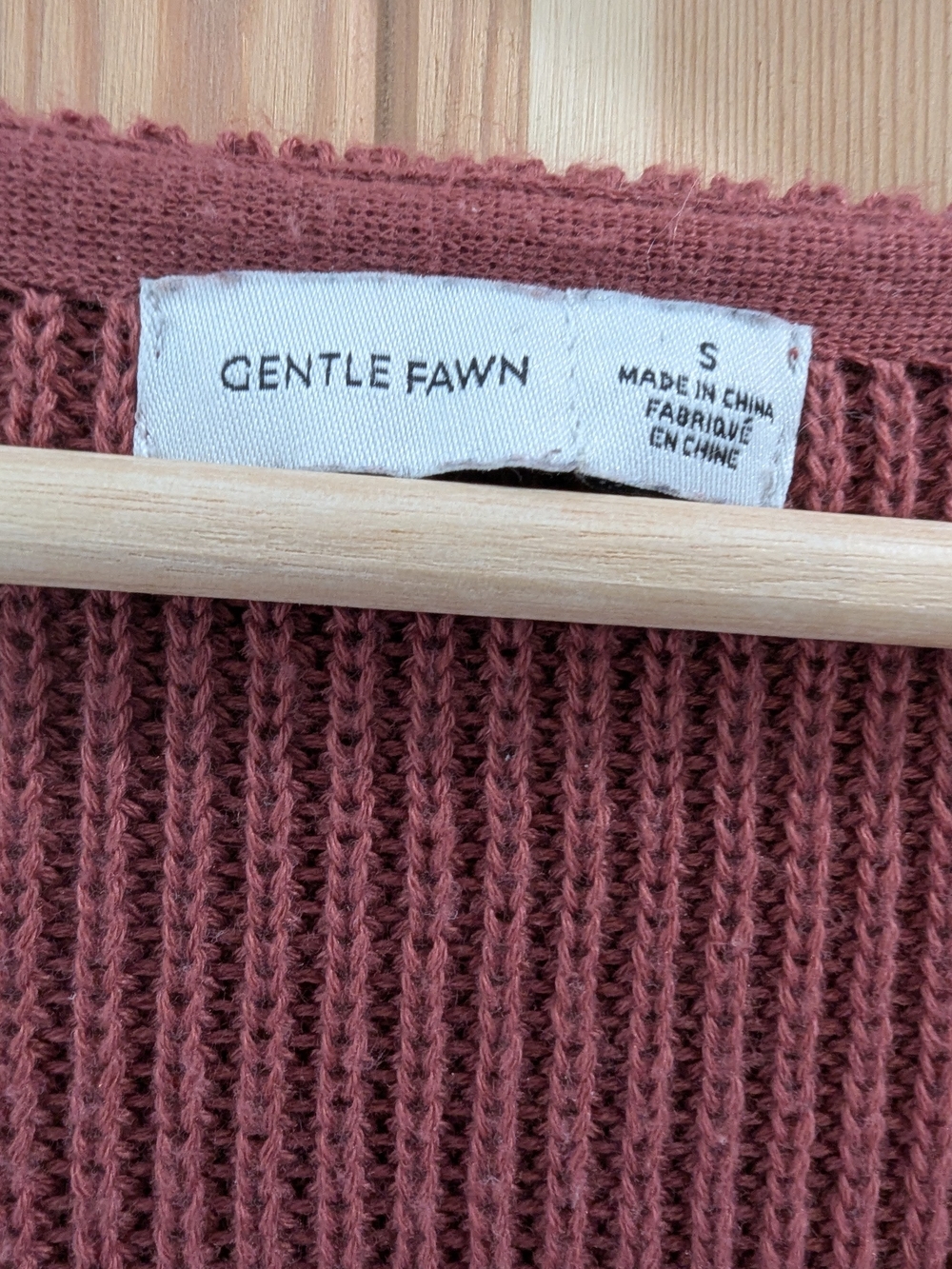 Gentle Fawn V-Neck Balloon Sleeve Sweater - Mauve - Picture 7 of 8